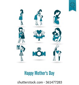 Happy Mothers Day Icons