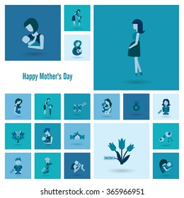 Happy Mothers Day Icons