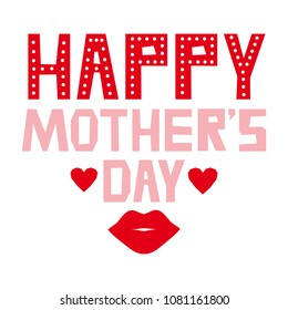 Happy Mother's Day. Illustration of Mother's Day.