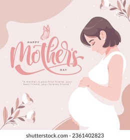 happy mother's day illustration background