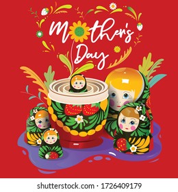 Happy Mother's Day Illustration and Greetings