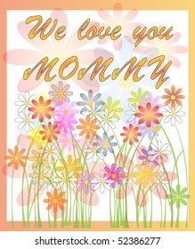 Happy mother`s day. Illustration. Vector