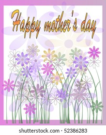 Happy mother`s day. Illustration. Vector