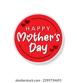 Happy Mother's Day, Mother's day, label, sticker, mnemonic, icon, logo 