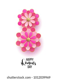 Happy mother's day layout design with roses, lettering, ribbon, frame, dotted background. Vector illustration. Best mom / mum ever cute feminine design for menu, flyer, card, invitation.