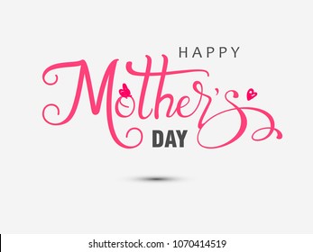 Happy mother's day layout design. Vector illustration. 