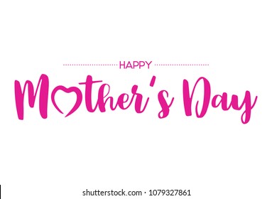 Happy Mother's Day lettering.