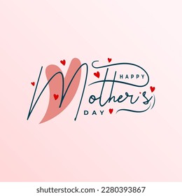 Happy mothers day lettering background