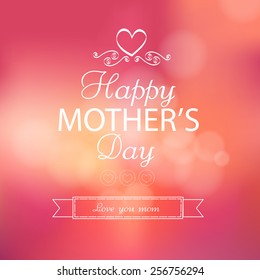 Happy Mother's Day Lettering background.
vector