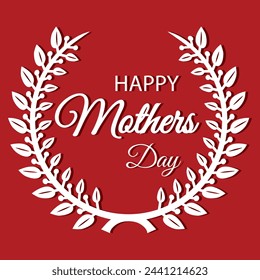 HAPPY MOTHER'S DAY lettering calligraphy banner vector. vector illustration. EPS 10