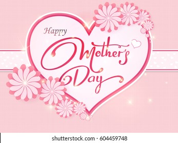 Happy Mother's Day lettering. Calligraphy Inscription. Vector illustration