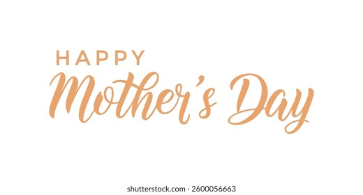 Happy Mothers Day Lettering card. Greeting card of Mothers Day. Happy Mothers Day lettering card with beautiful calligraphy, elegant handwritten text, and stylish typography, perfect for greeting card