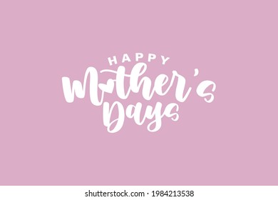 Happy Mother's Day lettering design