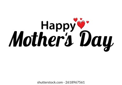 
Happy Mothers Day lettering Hand drawn  isolated on background. Happy Mothers Day handmade calligraphy vector illustration for invitation, greeting card, postcard.