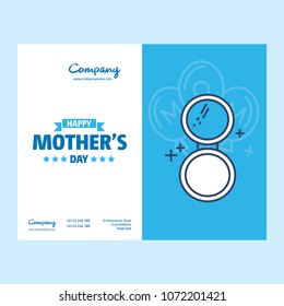 Happy Mothers Day lettering. Handmade calligraphy vector illustration. Mother's day card with heart