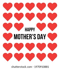 Happy Mothers Day lettering. Handmade calligraphy vector illustration. Mother's day card