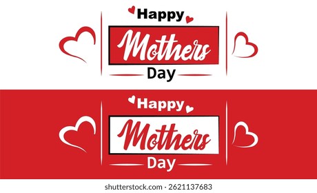 Feliz Dia das Mães com letras . Ilustração de vetor de caligrafia artesanal. Estilo de texto do dia da mãe