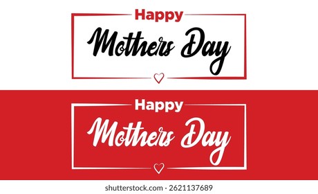 Happy Mothers Day lettering . Handmade calligraphy vector illustration. Mother's day text style