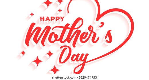 Happy Mothers Day lettering . Handmade calligraphy vector illustration. Mother's day card