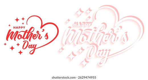Happy Mothers Day lettering . Handmade calligraphy vector illustration. Mother's day card