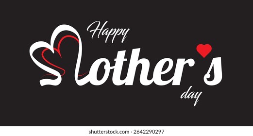 Happy Mothers Day lettering . Handmade calligraphy vector illustration. Mother's day card.
