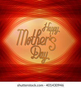 Happy Mothers Day lettering. Handmade calligraphy vector illustration. Mother's day card