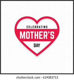 Happy Mothers Day lettering. Handmade calligraphy vector illustration. Mother's day card