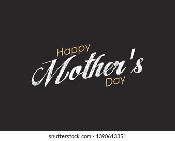 Happy mother`s day lettering typography. Happy Mothers Day calligraphy banner,card. Best mother ever typography. - Vector
