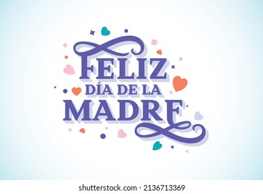 ilustración vectorial del Día de las Madres Felices. Tarjeta del día de la madre.