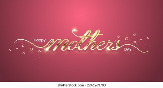 	Happy Mother's Day, lettering. vector art and illustration. can use for, landing page, template, ui, web, mobile app, poster, banner, flyer, background