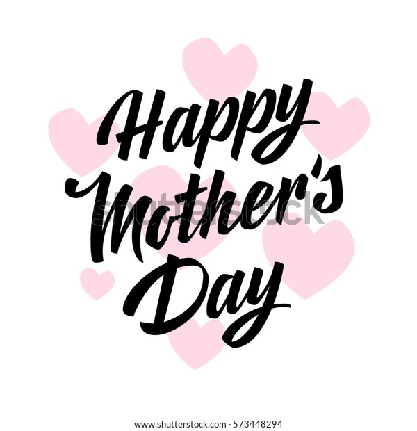 Happy Mothers Day Lettering Vector Illustration Stock Vector (Royalty ...