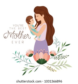 happy mothers day lifting a son