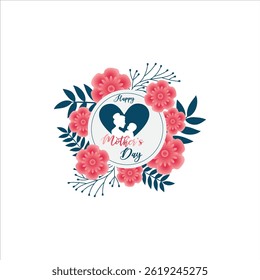 Happy mother's day  logo design for templates