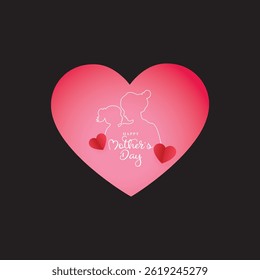 Happy mother's day  logo design for templates