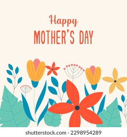 Happy mother's day for logo, label, print, poster, banner or invitation