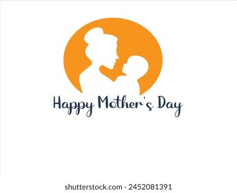 Happy mothers day logo and vector.