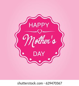 Happy mothers day. I love you Mom. Editable vector illustration. 