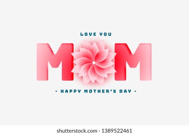 happy mother's day lovely greeting design