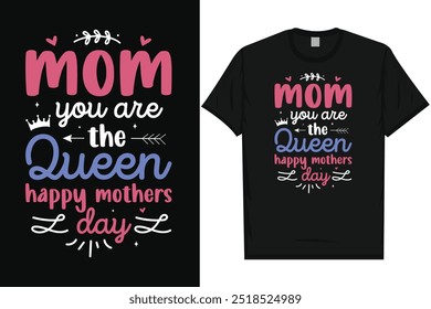 Feliz dia das mães mãe mãe mãe senhora tipografia tshirt design