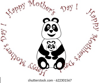 Happy Mother's Day with pandas