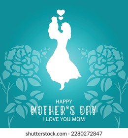 happy mothers day post design vector file