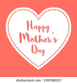 Happy Mother's Day Postcard vector illustration