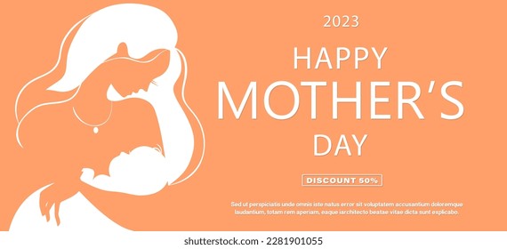 Happy Mother's Day. Happy mother's day poster or banner.