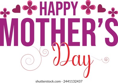 Happy Mother's Day poster design.