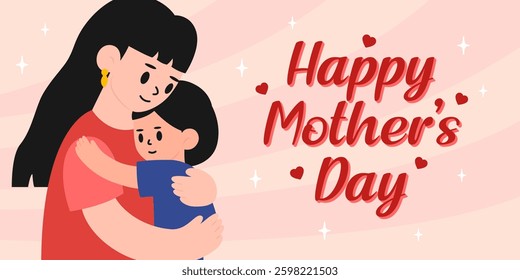 Happy Mothers Day Poster Panoramic Banner 