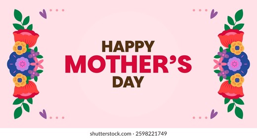 Happy Mothers Day Poster Panoramic Banner 