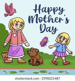 Happy Mothers Day Poster Square Banner Templates