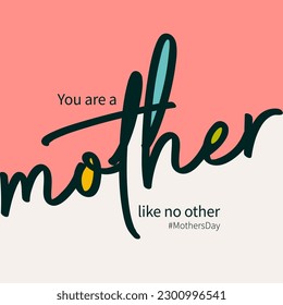 Happy Mother's Day Quote Calligraphy Background 