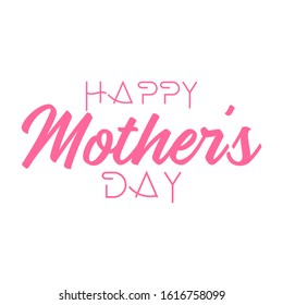 happy mother's day quote typography