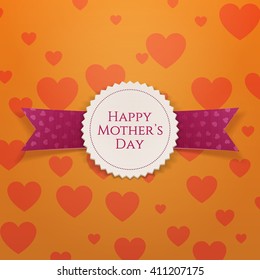 Happy Mothers Day realistic Holiday Banner